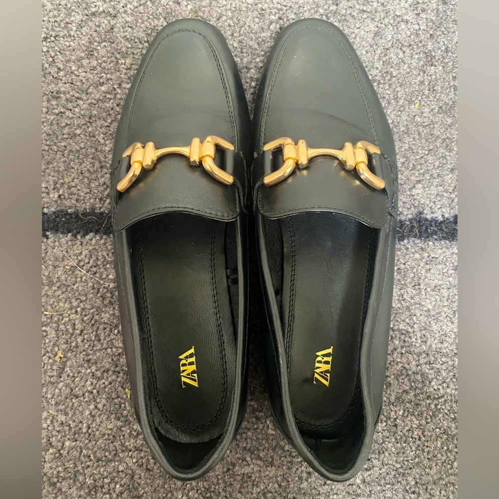 Zara Leather Loafers